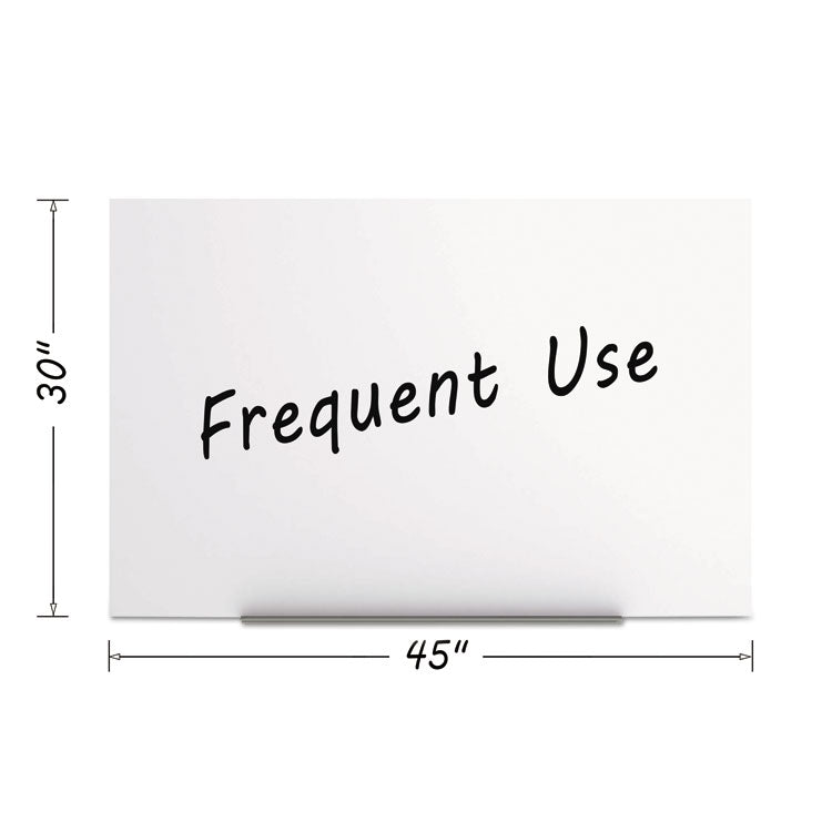 Magnetic Dry Erase Tile Board, 29.5 x 45, White Surface