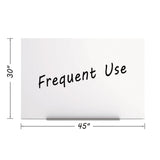Magnetic Dry Erase Tile Board, 29.5 x 45, White Surface