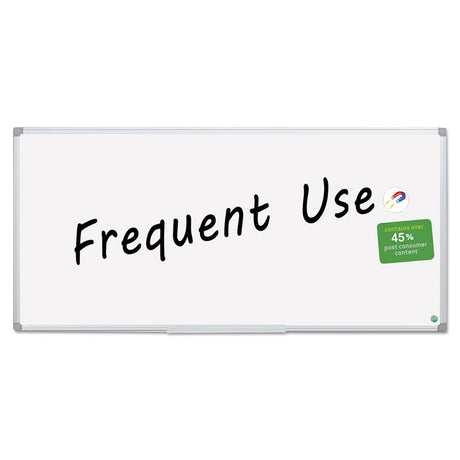 Earth Gold Ultra Magnetic Dry Erase Boards, 96 x 48, White Surface, Silver Aluminum Frame