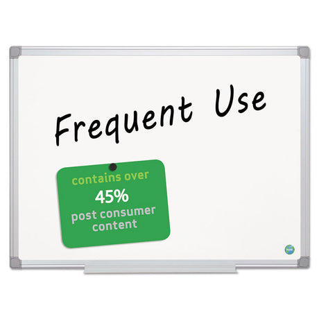 Earth Gold Ultra Magnetic Dry Erase Boards, 48 x 72, White Surface, Silver Aluminum Frame