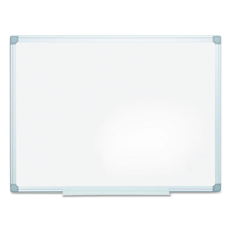 Earth Silver Easy-Clean Dry Erase Board, Reversible, 48 x 36, White Surface, Silver Aluminum Frame