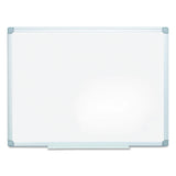 Earth Silver Easy-Clean Dry Erase Board, Reversible, 48 x 36, White Surface, Silver Aluminum Frame