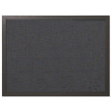 Designer Fabric Bulletin Board, 24 x 18, Black Surface, Black MDF Wood Frame
