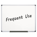 Value Lacquered Steel Magnetic Dry Erase Board, 72 x 48, White Surface, Silver Aluminum Frame