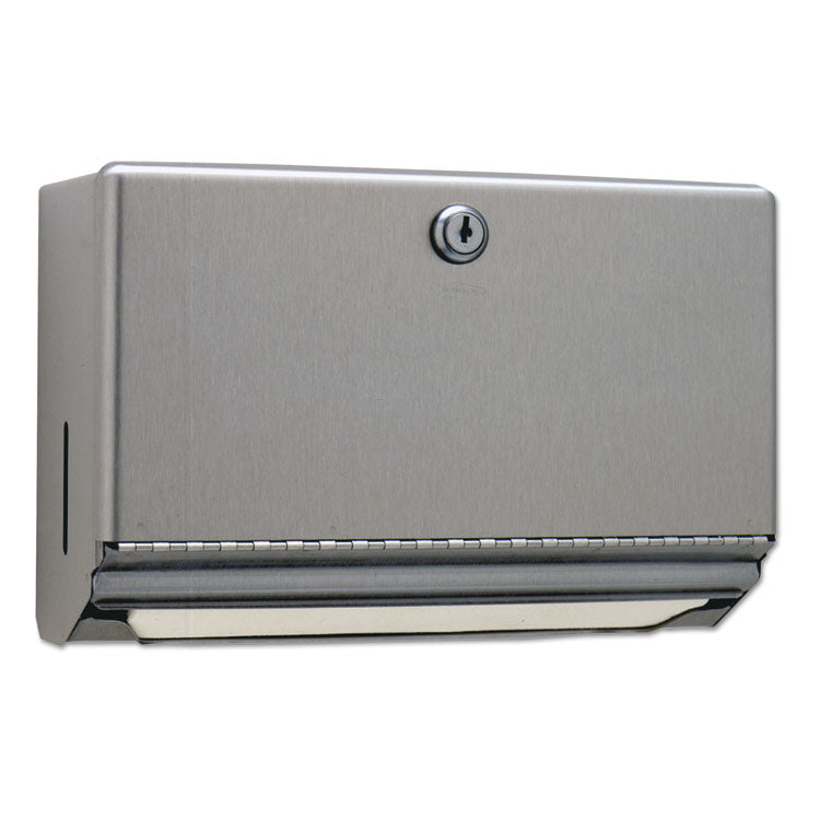 Surface-Mounted Paper Towel Dispenser, 10.75 x 4 x 7.06, Stainless Steel