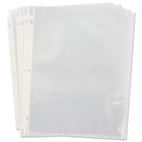 Top-Load Poly Sheet Protectors, Standard Gauge, Letter, Clear, 50/Pack