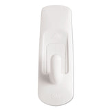 General Purpose Hooks, Small, Plastic, White, 1 lb Capacity, 24 Hooks and 28 Strips/Pack
