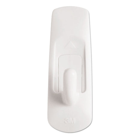General Purpose Hooks, Small, Plastic, White, 1 lb Capacity, 24 Hooks and 28 Strips/Pack