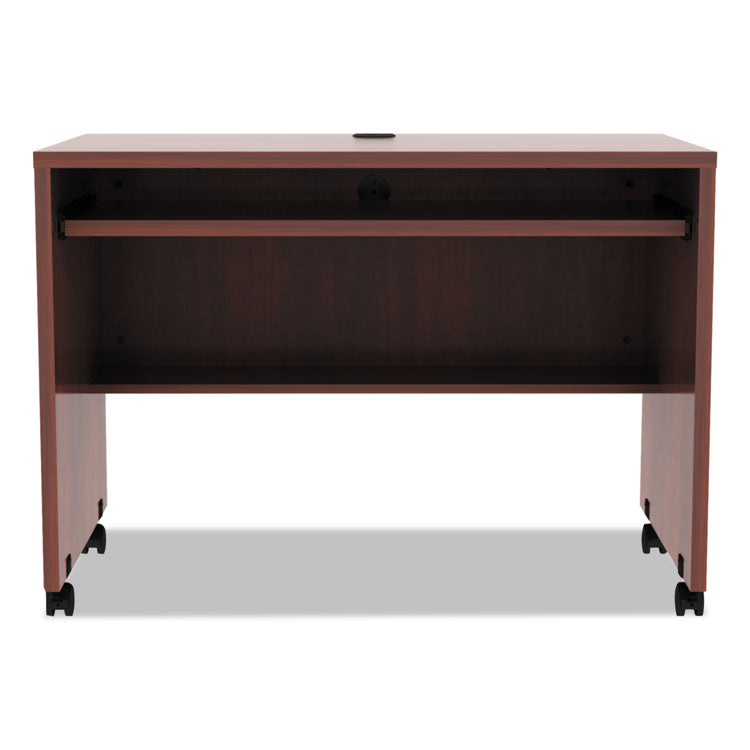 Alera Valencia Series Mobile Workstation Desk, 41.38" x 23.63" x 30", Medium Cherry