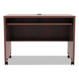 Alera Valencia Series Mobile Workstation Desk, 41.38" x 23.63" x 30", Medium Cherry