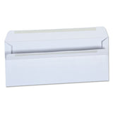 Self-Seal Business Envelope, #10, Square Flap, Self-Adhesive Closure, 4.13 x 9.5, White, 500/Box