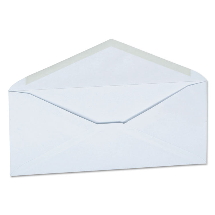 Open-Side Business Envelope, #10, Monarch Flap, Gummed Closure, 4.13 x 9.5, White, 250/Carton