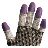 G60 Purple Nitrile Gloves, 230 mm Length, Medium/Size 8, Black/White, Pair