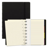 Notebook, 1-Subject, Medium/College Rule, Black Cover, (112) 8.25 x 5.81 Sheets