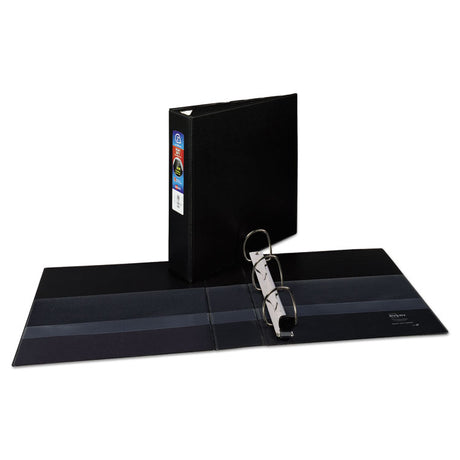 Heavy-Duty Non-View Binder with DuraHinge and One Touch EZD Rings, 3 Rings, 2" Capacity, 11 x 8.5, Black