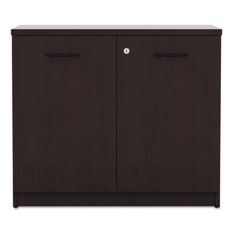 Alera Valencia Series Storage Cabinet, 34.13w x 22.78d x 29.5h, Mahogany