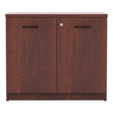 Alera Valencia Series Storage Cabinet, 34.13w x 22.78d x 29h, Medium Cherry