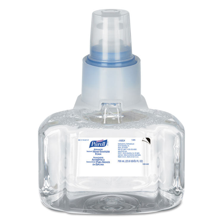 Advanced Hand Sanitizer Foam, For LTX-7 Dispensers, 700 mL Refill, Fragrance-Free, 3/Carton