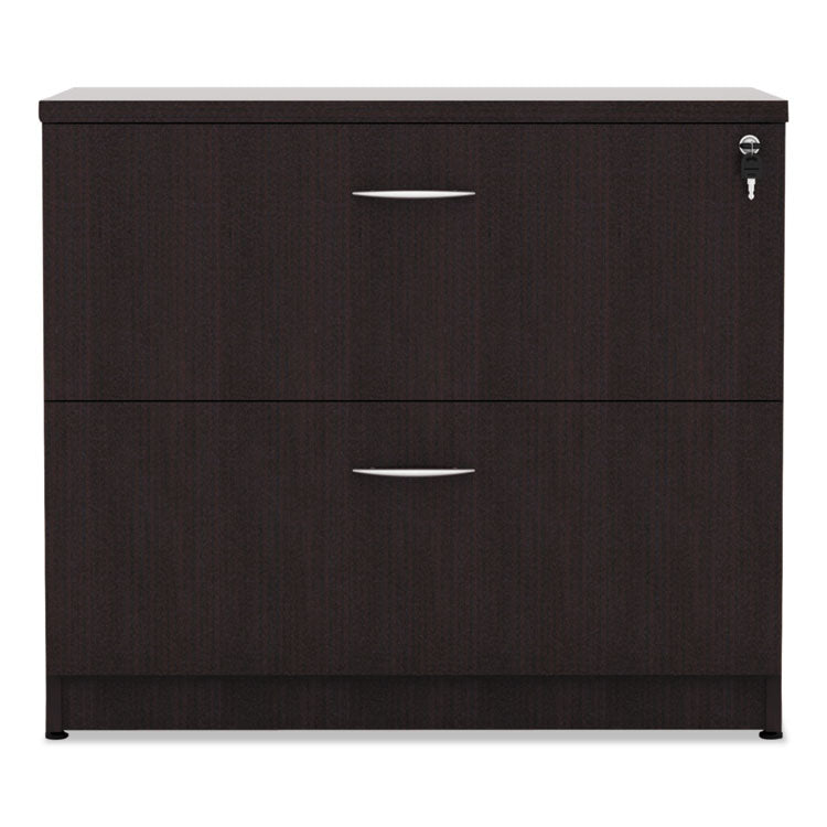 Alera Valencia Series Lateral File, 2 Legal/Letter-Size File Drawers, Espresso, 34" x 22.75" x 29.5"