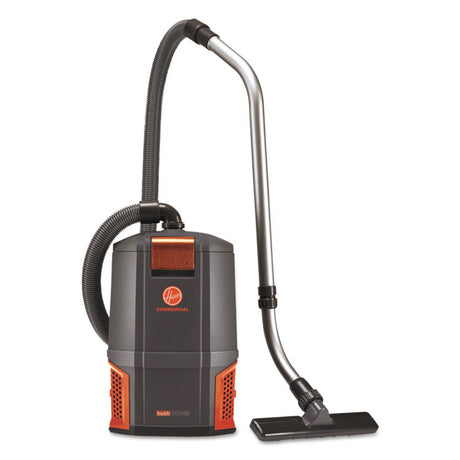 HushTone Backpack Vacuum, 6 qt Tank Capacity, Gray/Orange