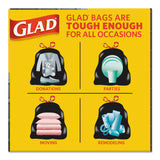 Drawstring Large Trash Bags, Three-Ply, 30 gal, 1.05 mil, 30  x 33 , Black, 15/Box