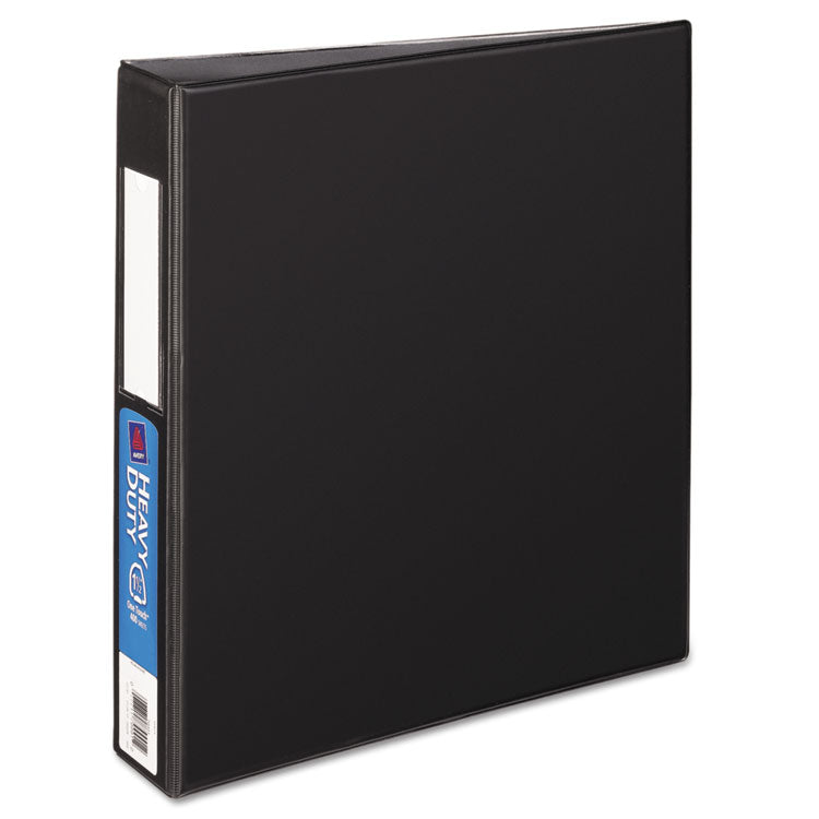 Heavy-Duty Non-View Binder with DuraHinge and One Touch EZD Rings, 3 Rings, 1.5" Capacity, 11 x 8.5, Black