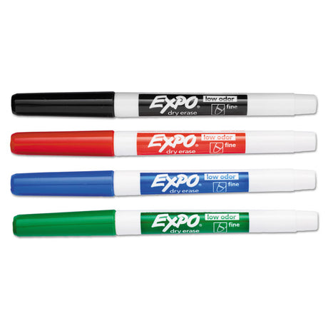 Low-Odor Dry Erase Marker Office Value Pack, Fine Bullet Tip, Assorted Colors, 36/Pack