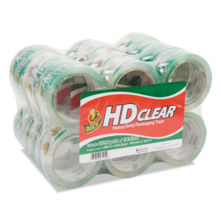 Heavy-Duty Carton Packaging Tape, 3" Core, 1.88" x 55 yds, Clear, 24/Pack