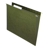 Standard Green Hanging Folders, Letter Size, 1/3-Cut Tabs, Standard Green, 25/Box