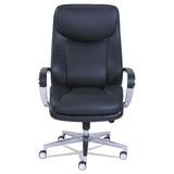 Commercial 2000 Big/Tall Executive Chair, Supports Up to 400 lb, 20.5" to 23.5" Seat Height, Black Seat/Back, Silver Base