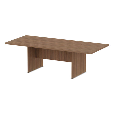 Alera Valencia Series Conference Table, Rectangular, 94.5w x 41.38d x 29.5h, Modern Walnut