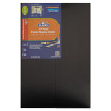 Premium Foam Display Board, CFC-Free Polystyrene, 24 x 36, Black Surface and Core, 12/Carton