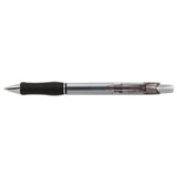 R.S.V.P. Super RT Ballpoint Pen, Retractable, Medium 0.7 mm, Black Ink, Clear/Black Barrel, Dozen