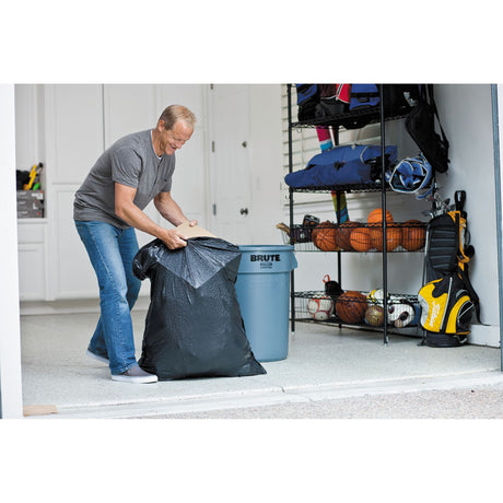 ForceFlexPlus Drawstring Large Trash Bags, 30 gal, 1.05 mil, 30  x 32 , Black, 70/Box