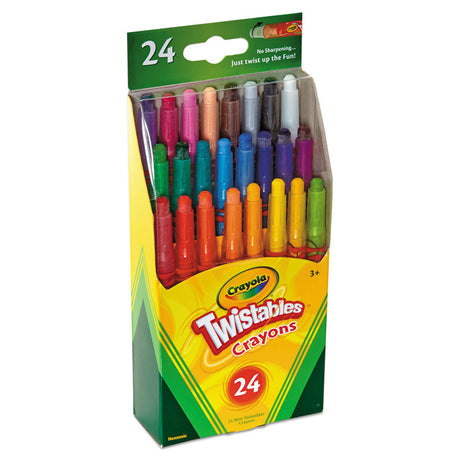 Twistables Mini Crayons, 24 Colors/Pack