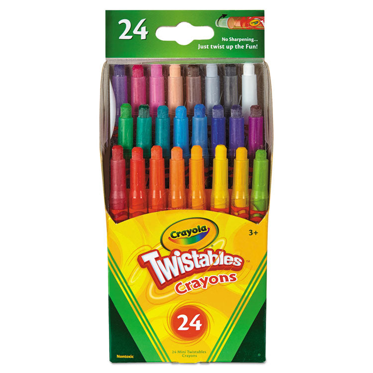 Twistables Mini Crayons, 24 Colors/Pack