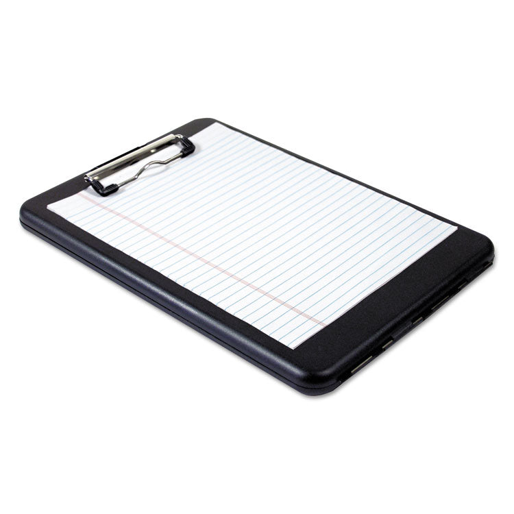 SlimMate Storage Clipboard, 0.5" Clip Capacity, Holds 8.5 x 11 Sheets, Black