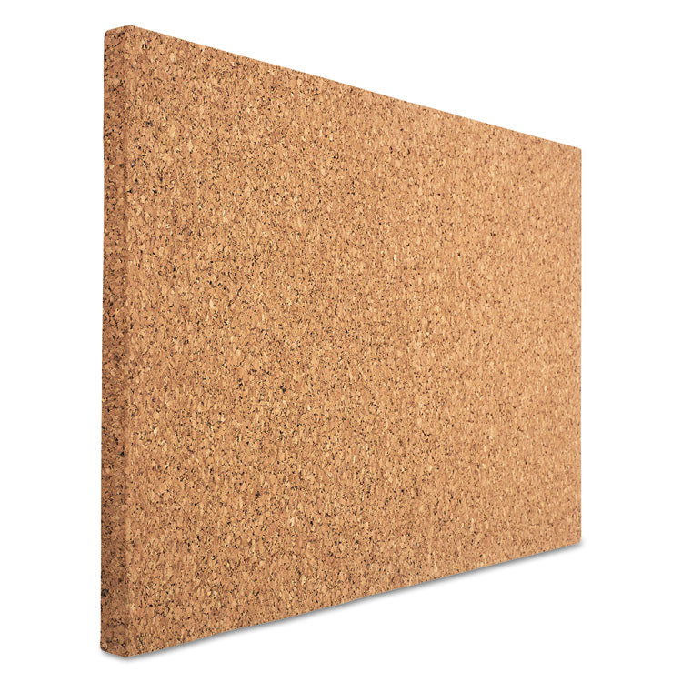 iDesign Frameless Cork Bulletin Board, 24 x 38, Tan Surface