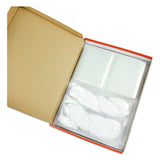 Clear Badge Holders w/Garment-Safe Clips, 2 1/4 x 3 1/2, White Inserts, 50/Box