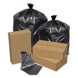 Eco Strong Can Liners, 45 gal, 1.5 mil, 40  x 46 , Black, 100/Carton