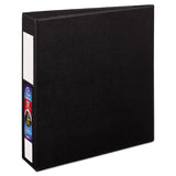 Heavy-Duty Non-View Binder with DuraHinge and One Touch EZD Rings, 3 Rings, 2" Capacity, 11 x 8.5, Black