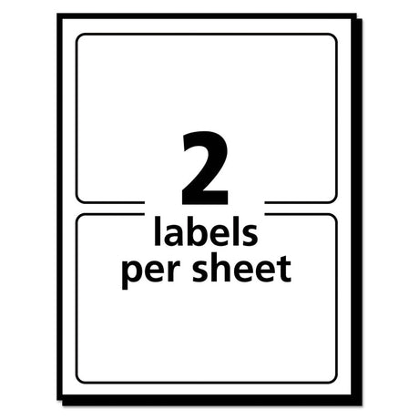 Removable Multi-Use Labels, Inkjet/Laser Printers, 2 x 4, White, 2/Sheet, 50 Sheets/Pack, (5444)