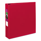 Durable Non-View Binder with DuraHinge and Slant Rings, 3 Rings, 2" Capacity, 11 x 8.5, Red