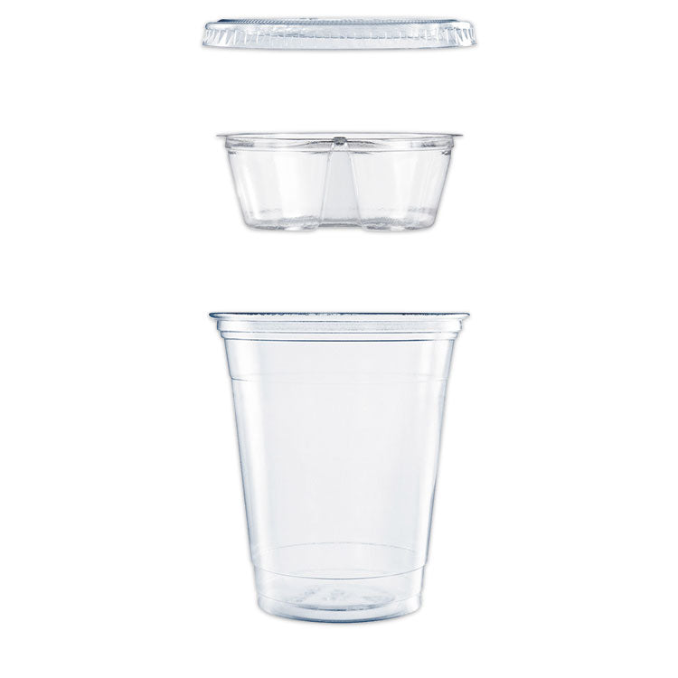 Clear PET Grab n Go Kit Combo with Insert, 12 oz, Clear, 500/Carton