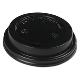Hot Cup Lids, Fits 10 oz to 20 oz Hot Cups, Black, 1,000/Carton