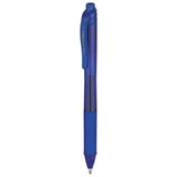 EnerGel-X Gel Pen, Retractable, Bold 1 mm, Blue Ink, Translucent Blue/Blue Barrel, Dozen