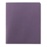 Two-Pocket Folder, Textured Paper, 100-Sheet Capacity, 11 x 8.5, Lavender, 25/Box