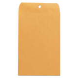 Kraft Clasp Envelope, #55, Square Flap, Clasp/Gummed Closure, 6 x 9, Brown Kraft, 100/Box