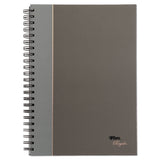 Royale Wirebound Business Notebooks, 1-Subject, Medium/College Rule, Black/Gray Cover, (96) 11.75 x 8.25 Sheets