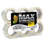 MAX Packaging Tape, 3" Core, 1.88" x 54.6 yds, Crystal Clear, 6/Pack